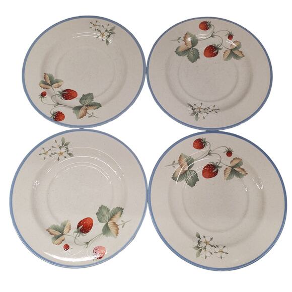 Luscious by Savoir Vivre JJ017 Saucer Plate Vintage Dinner Wear Set of 4 - Picture 1 of 10